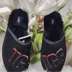 Ugg Scuff Graphic Logo men slippers 7,10